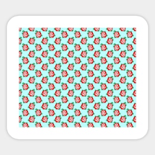 Starlight Mint Turtle Pattern Sticker